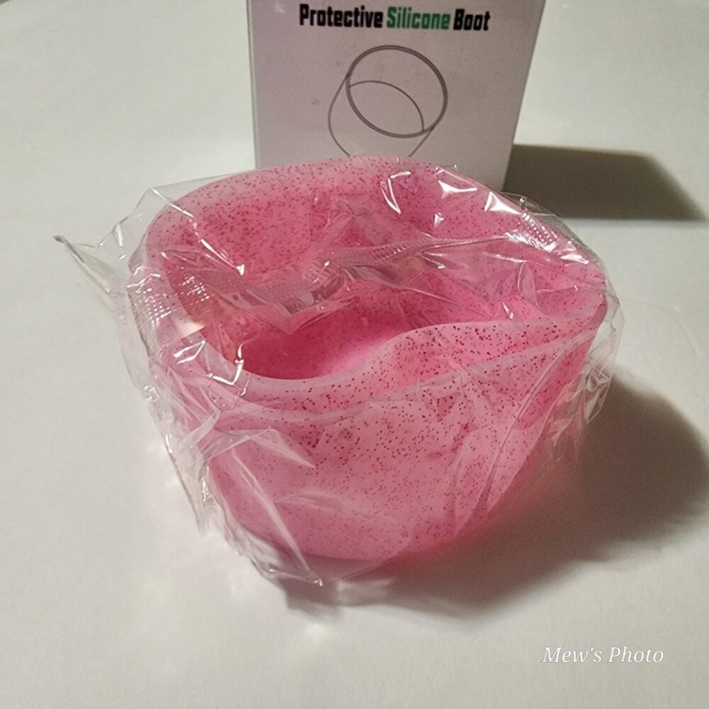 2PCS Silicone Water Bottle Boot, Anti-Slip Protective Sleeve Bottom Bumper -Pink